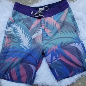 Vans multicolored graphic swim trunks-size 28